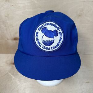 VTG 80s Walt Disney World National Team Championship Hat Cap Golf Strapback RARE